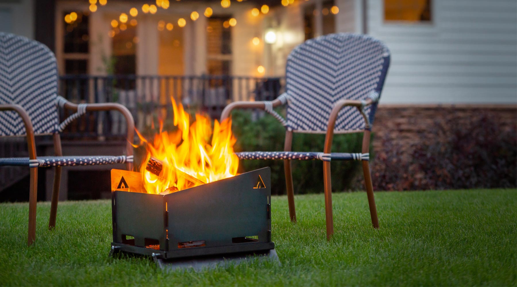 Portable fire pit for backyard entertaining and family activities