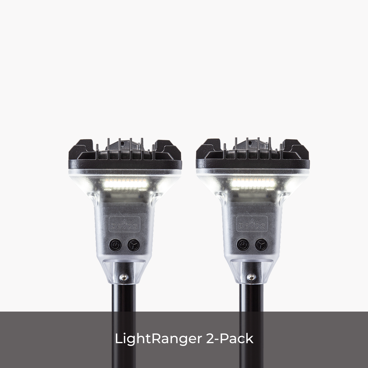 LightRanger 2000 two-pack – portable outdoor lighting system with dual tripods, ideal for campsite or worksite setup