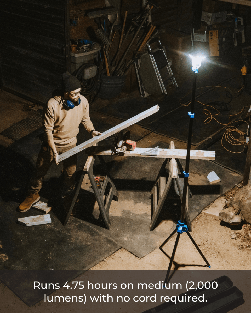 LightRanger 4000 Portable Work Light for Garages & Job Sites