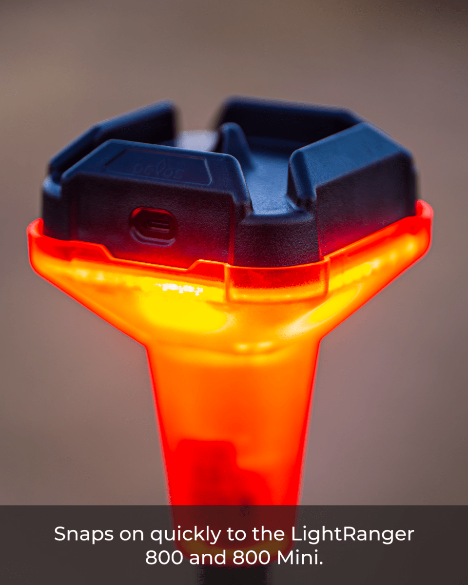 LightRanger 800 Colored Filter Kit | Amber & Red Snap-On Lenses