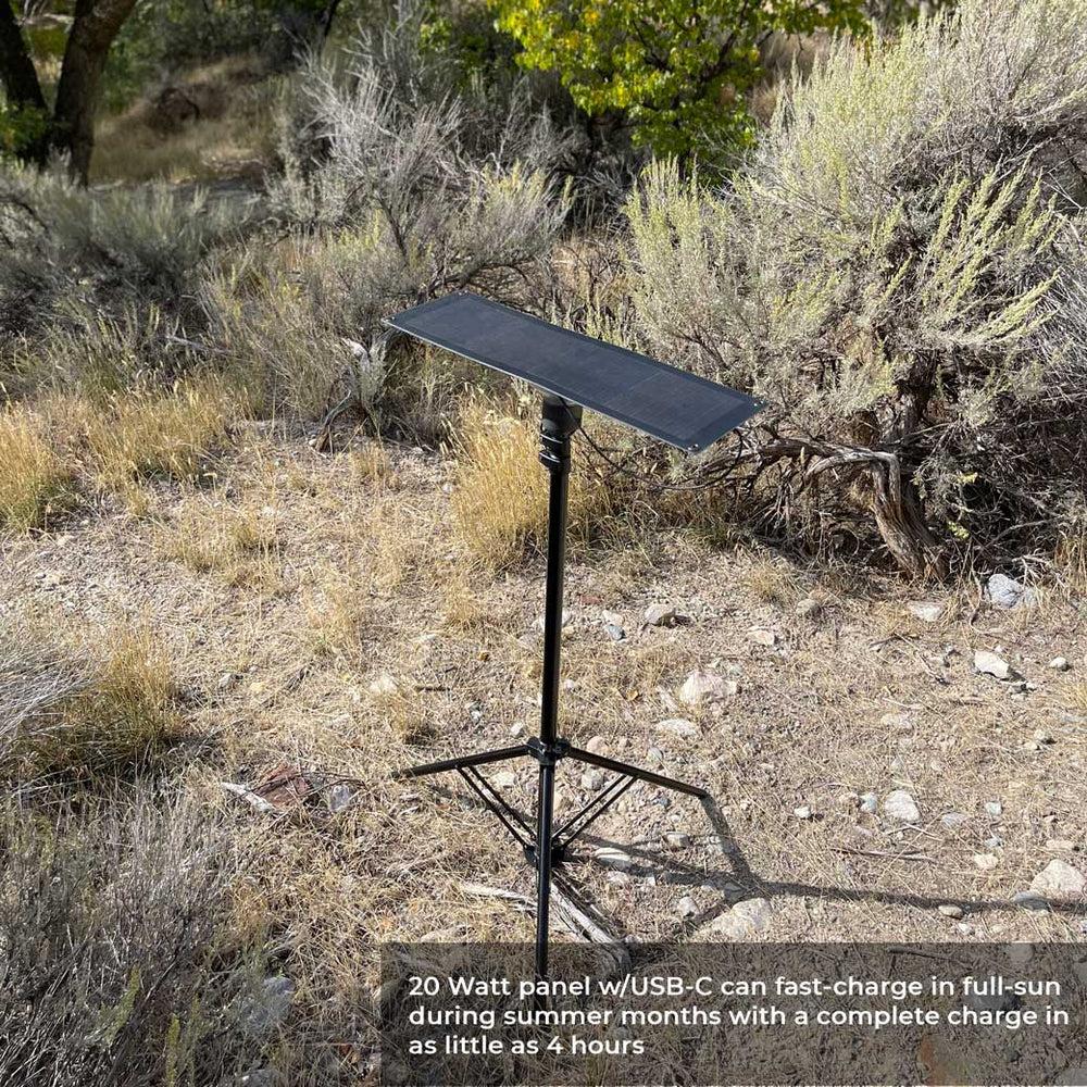 20 Watt Portable Solar Panel w/ LightRanger Receiver | Off-Grid Solar ...